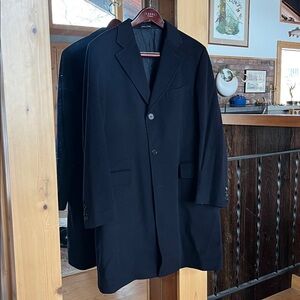 Bergdorf Goodman Cantarelli Wool Overcoat 42R Made in Italy Bemberg Lining Mens